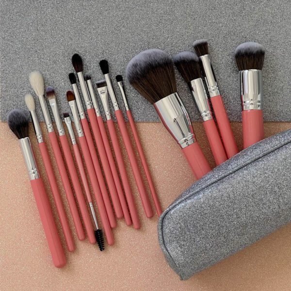 Set de Brochas Coral Glitter