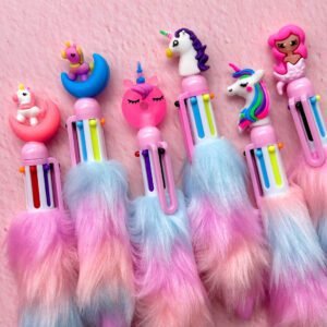 Lapicera Peluda de Colores