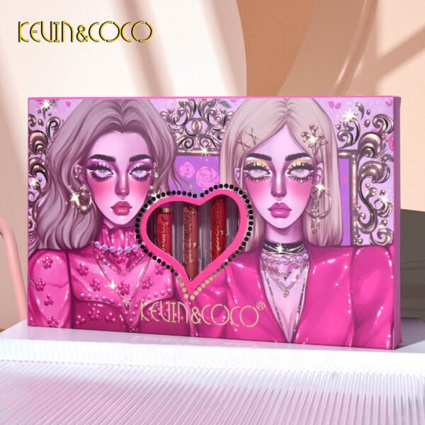 Set de Labiales Mate Pinky Sisters Kevin & Coco
