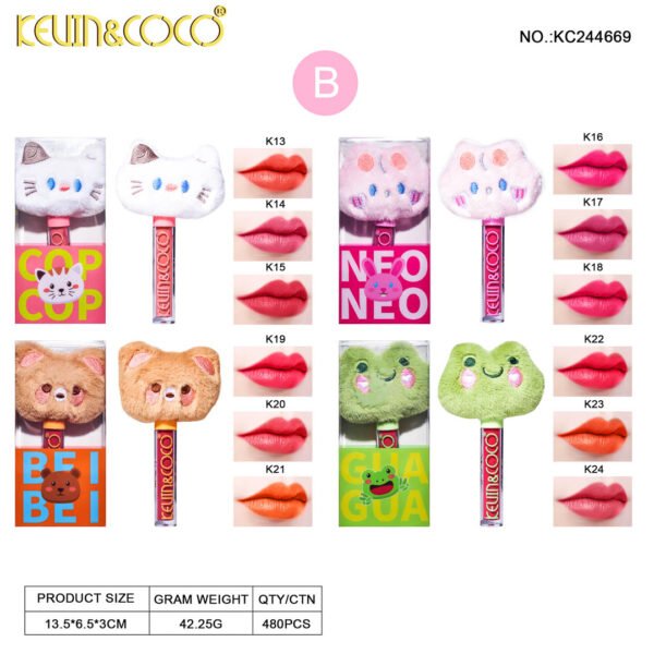 Labial Mate Animal Party Peluche Kevin & Coco - Imagen 3