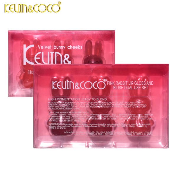 Set de Rubores Líquidos Velvet Bunny Cheeks Kevin & Coco - Imagen 4