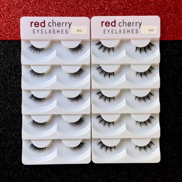 Pestañas Red Cherry Set de 5 Pares - Imagen 2
