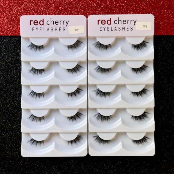 Pestañas Red Cherry Set de 5 Pares - Imagen 3