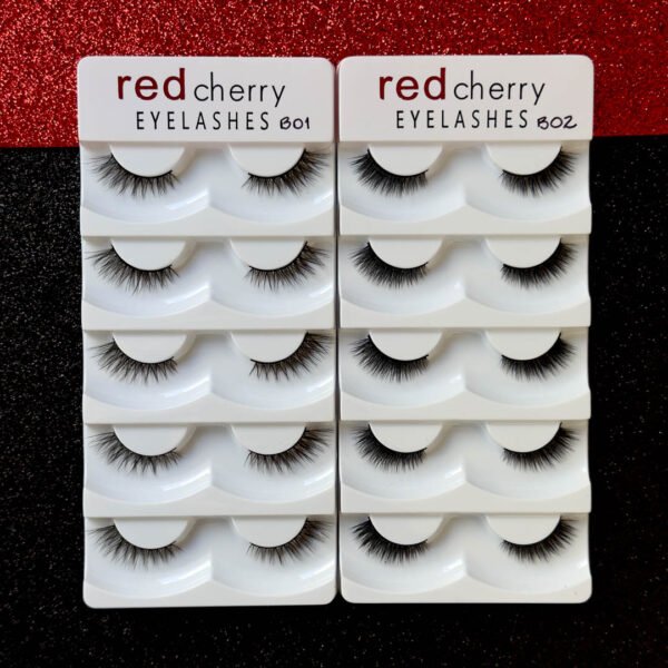 Pestañas Red Cherry Set de 5 Pares - Imagen 5