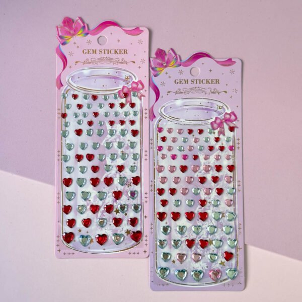 Brillos Gem Sticker Corazón - Imagen 4