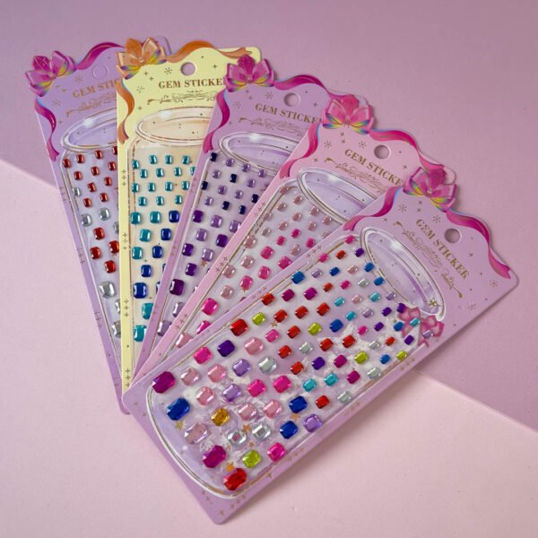 Brillos Gem Sticker Esmeralda